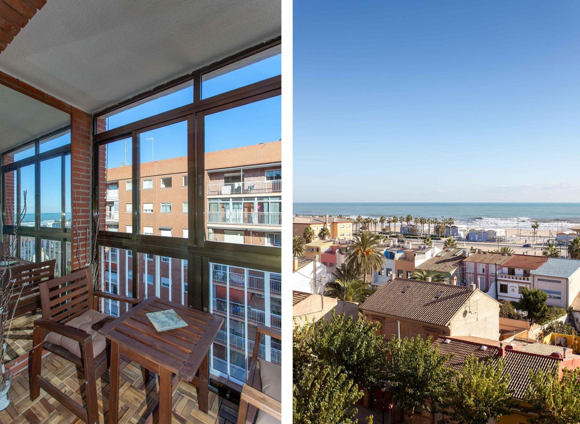Apartment Malvarrosa Beach Cavite Valencia Exteriör bild